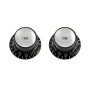 Allparts Reflector Knobs Tone Black