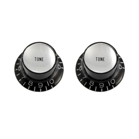 Allparts Reflector Knobs Tone Black