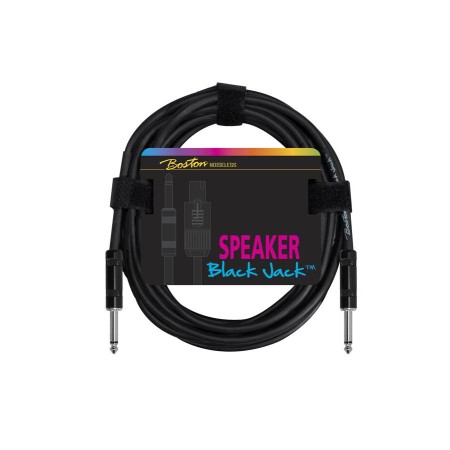 Boston Black Jack Speaker Cable 1/4" TS – 1/4" TS 1m