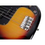 SX SBM2 / 3TS | PB-Style Electric Bass 3-Tone Sunburst with bag