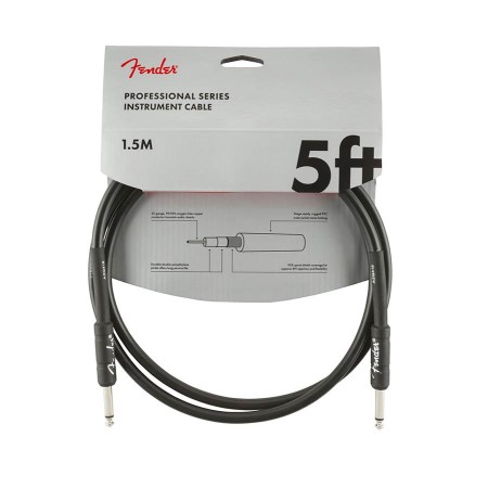 Fender Professional Series instrument cable, 5ft, black