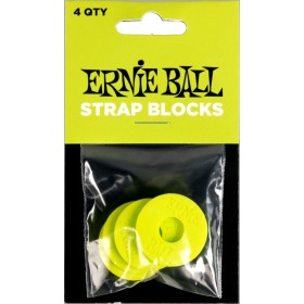 Ernie Ball 5622 Strap Blocks - Green - 4-pack