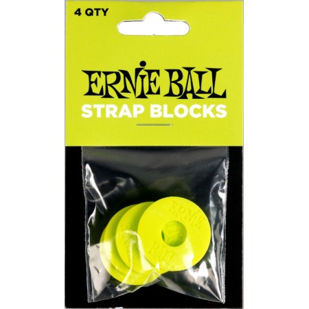 Ernie Ball 5622 Strap Blocks - Gröna - 4-pack