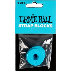 Ernie Ball 5619 Strap Blocks - Blue - 4-pack