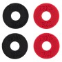 Ernie Ball 4603 Strap Blocks - Black & Red - 4-pack