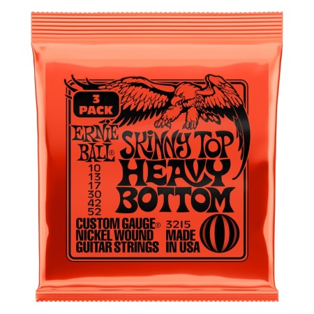 Ernie Ball 3215 Skinny Top Heavy Bottom 3-Pack