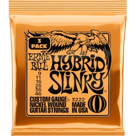 Ernie Ball 3222 Hybrid Slinky 3-Pack