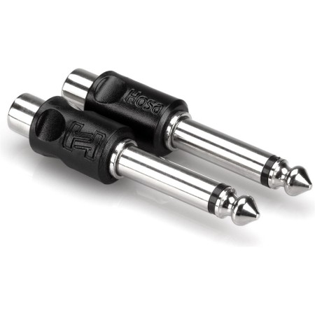 Hosa GPR-101 Adapter, RCA Female - 1/4" Male, 2-Pack