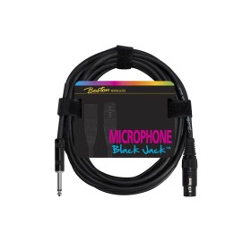 Boston Black Jack Microphon Cable XLR (F) - Tele 1m