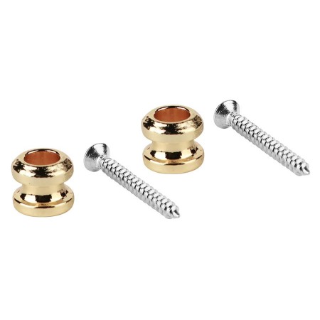 Boston Straplock Button with screws - Gold