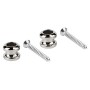 Boston Straplock Button with screws - Chrome