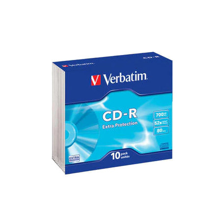 Verbatim CD-R Extra protection, Slim case 10p