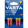 Varta Longlife Max Power AAA / LR03 Batteri 4-pack