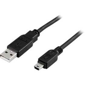 Deltaco USB 2.0 Cable A Male - Mini B Male 2m, Black