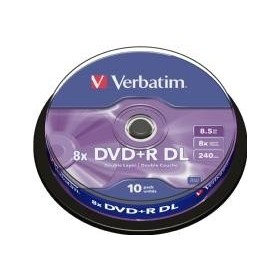 DVD+R Verbatim 8.5GB 8X 10-pack Double Layer, Spindel – Prenics Sve...
