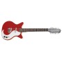 Electric Guitar Danelectro Double Cut. 12-string Guitar Red