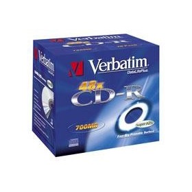 CD-R Verbatim 52x 10p P. 80m/700MB, JC, Printable