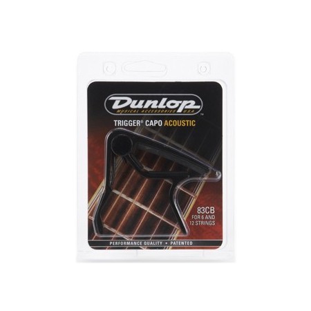 Dunlop 83CB Triggercapo black curved