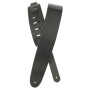 25BL00. Guitar Strap Basic Classic Leather, Black