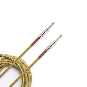 D'Addario Custom Braided Instrument Cable Tweed