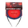 D'Addario Custom Braided Instrument Cable Blue